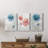 " Blue Dahlia " 3 - Pieces-2049204678