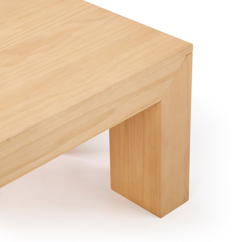 Table basse moderne moderne (48 po x 24 po / 1220 mm x 610 mm), brosse métallique, H 15 po x L 48 po x l 24 po