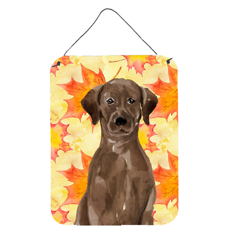 Décoration murale estampes suspendues, Labrador chocolat, German Boxer Fall