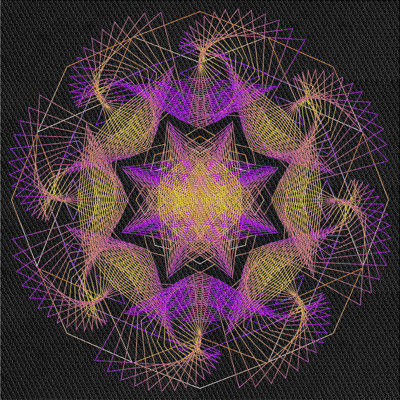 Tapis noir/beige à tisser électrique