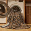 Machine Washable Art Deco Brown Area Rug-299002150