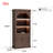 Wooden Storage Cabinet With Arched Design, Display Cabinet With LED Lighting, Large Capacity & Waterproof Surface-121515904
