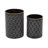 Armante 2-Piece Metal Decorative Jar Set