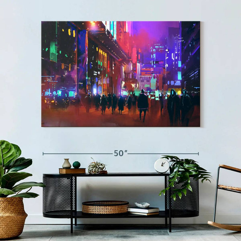 Sci-Fi City, 34" H x 51" W