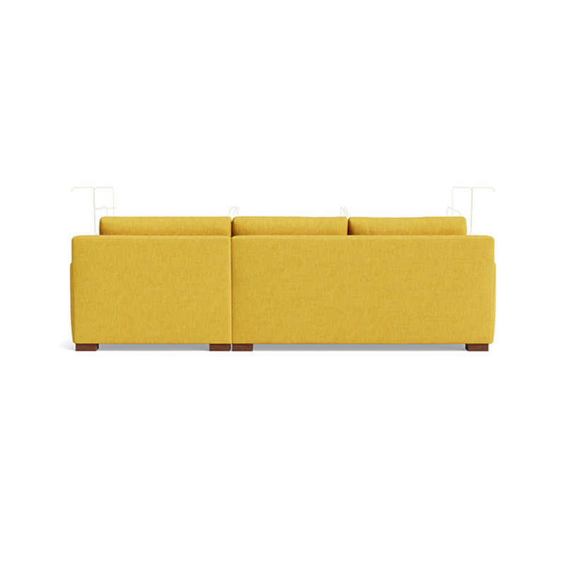 Catalina Chaise Sectional, Performance Weave - Carrot, Right Hand Facing