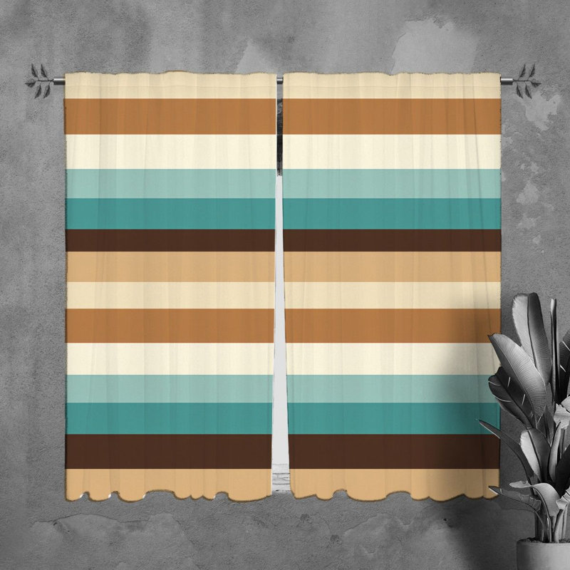 Paire de rideaux obscurcissant en polyester Zamyla, Largeur (20 po) x longueur (61 po)