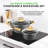 Nutrichef 22-Piece Maroon Marble Non-Stick Cookware And Bakeware Set - Professional Home Kitchen Collection With Multi-Sized Pots, Pans, And Heat-Resistant Tools-99346895
