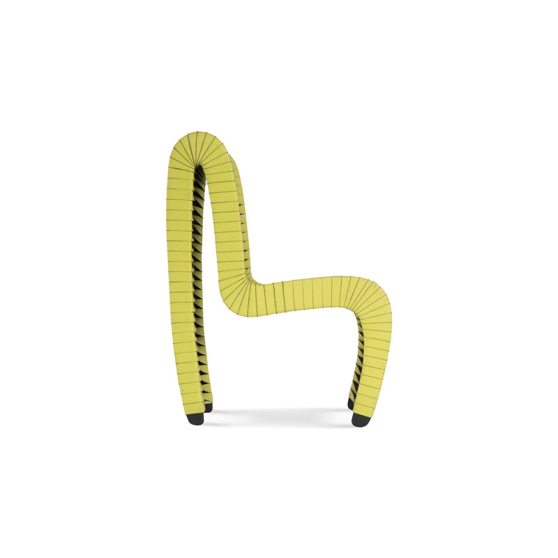 Chaise d'appoint rembourrée en coton, Vert