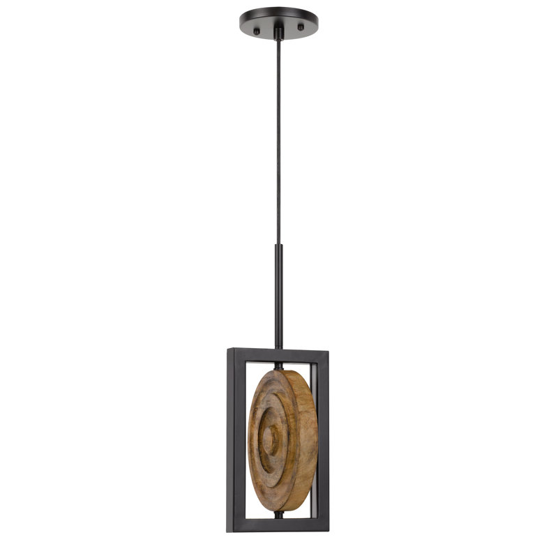 Luminaire suspendu géométrique à DEL 1 lumière Fabrizio
