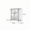Armoire de rangement en verre