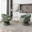 Fauteuil demi-tonneau pivotant de 28 po Kenzlee-531687471