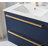 Magdaly 30'' Blue Modern Wall Mounted Single Bathroom Vanity Set with Two Drawers
