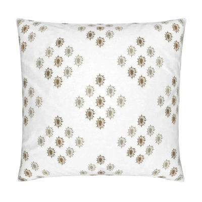 British Brooch Large Repeat Luxury Throw Pillow