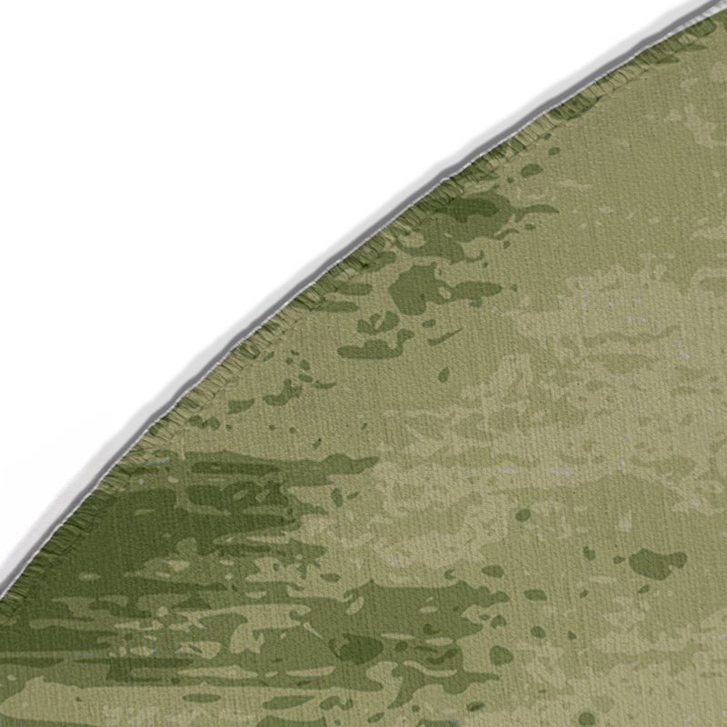 Watercolor Brown Indoor and Outdoor Area Rug, Round 5'