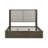 Shaly King Shelter Bed w/ Two Upholstered Panels-1630218314