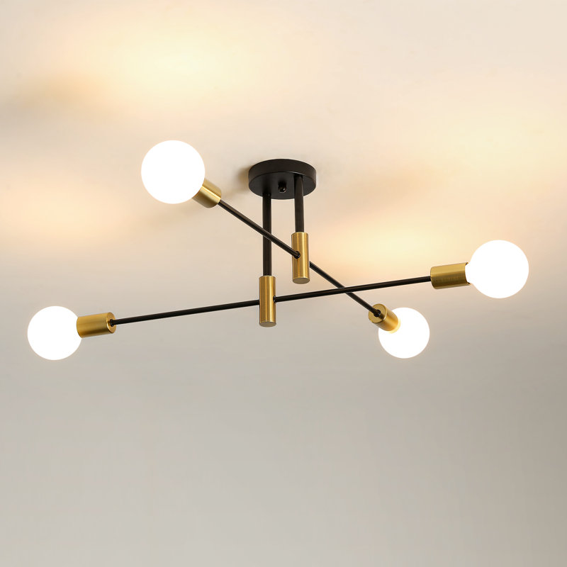 Westhope 4-Light 72cm Sputick Semi Flush Mount