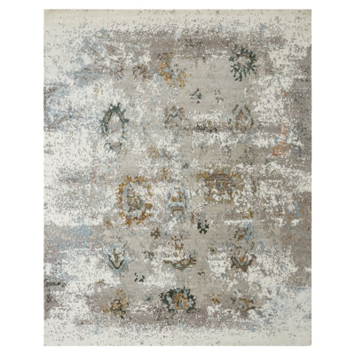 Illusion Weave Hand Knotted Abstract Area Rug