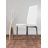 Eubanks High Gloss 4 Seat Rectangular Dining Table Set with Faux Leather Upholstered Dining Chairs-636536568