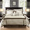Édredon très grand taupe / brun - 7 pièces de coussins décoratifs de couleur neutre