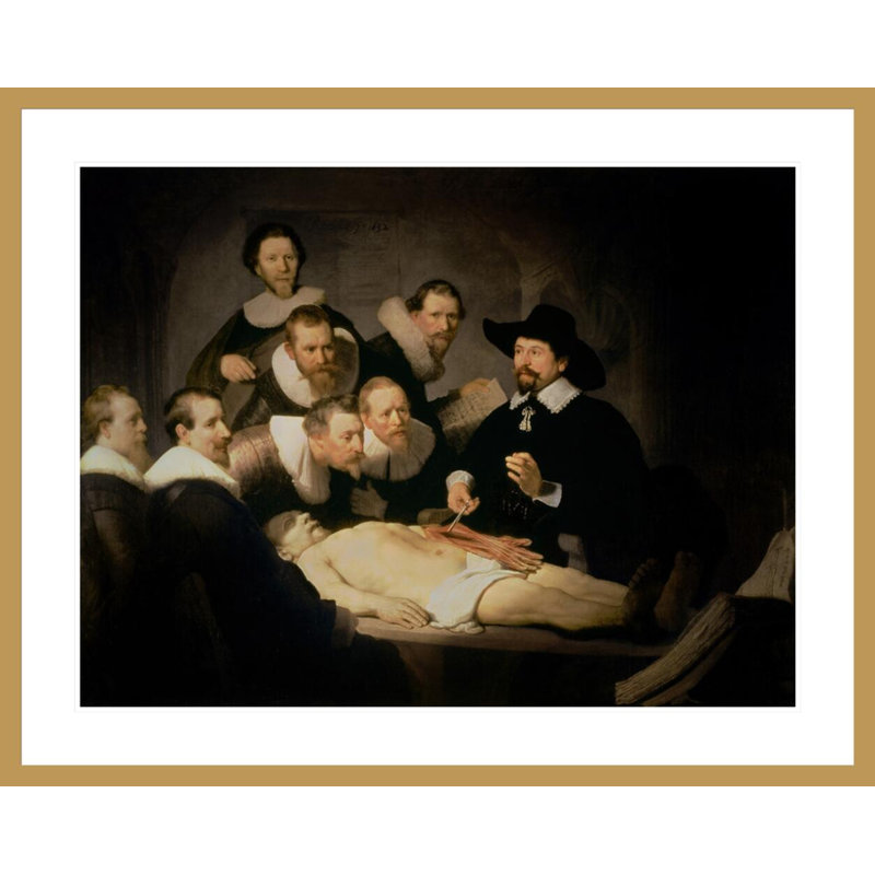 La leçon d'anatomie du Dr Nicolaes Tulp par Rembrandt van Rijn - Estampe numérique encadrée, H 33,15 po x l 41,5 po