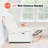 3.5" Wall Clearance Armless Power Recliner Chair with USB Ports-1970296909