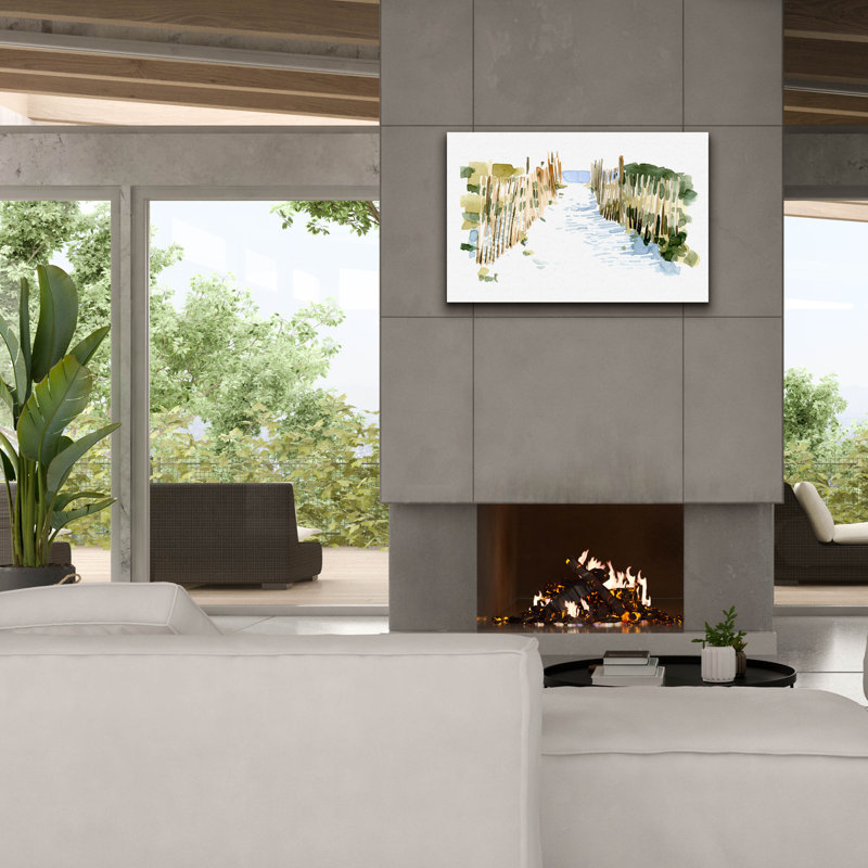  «Beach Impressions 1» par Emma Caroline, art mural sur toile, 40 po x 26 po