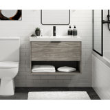 Modo 42" W Wall Mounted Single Bathroom Vanity