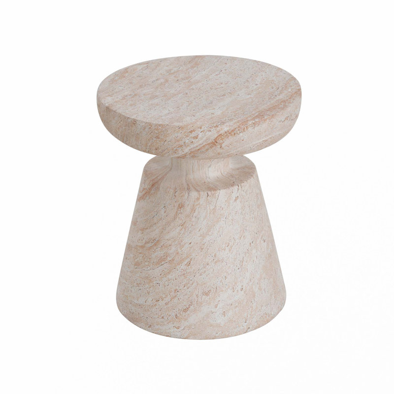 Outdoor/Indoor Lightweight Concrete Side Table