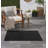 Mullican Sandy Solid Black Easy Care Indoor/Outdoor Area Rug-622675948