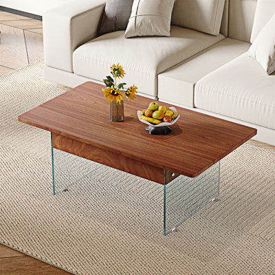 Table basse à plateau relevable avec rangement