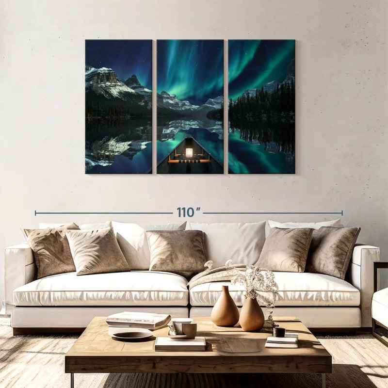 Ciel Alvord Maligne, lac Aurore, H 48 po x l 74 po