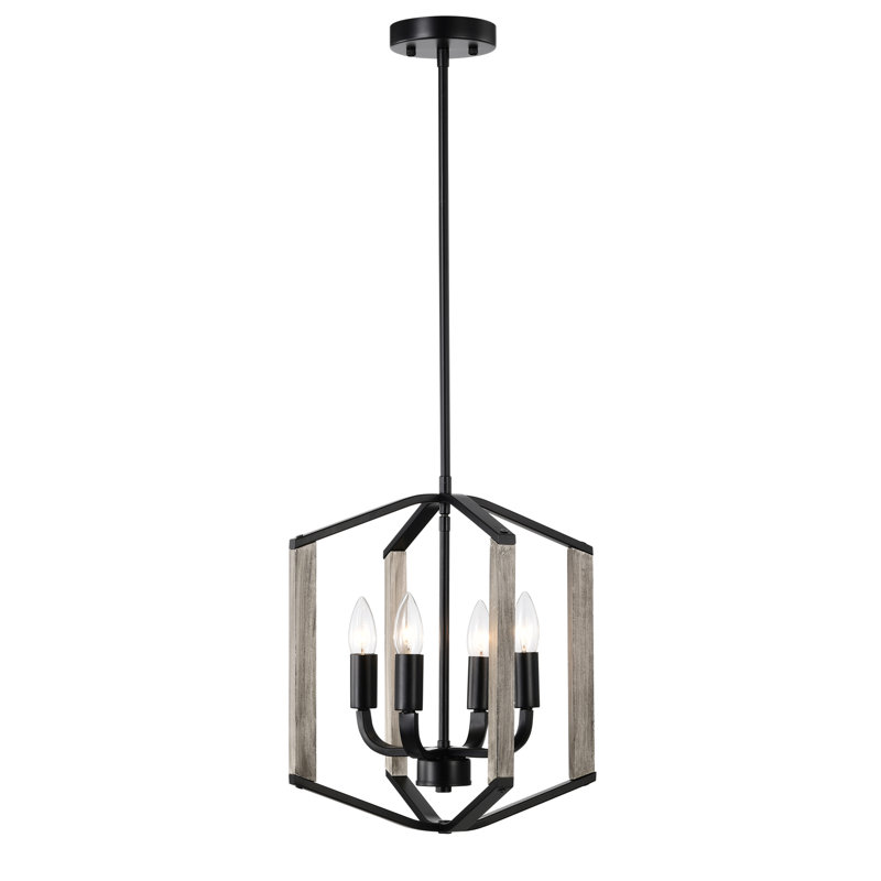 Luminaire suspendu géométrique 4 lumières Najier