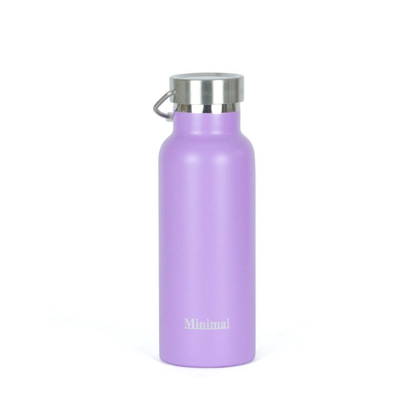 Bouteille d’eau en acier inoxydable à double paroi, Lavande, 17 oz