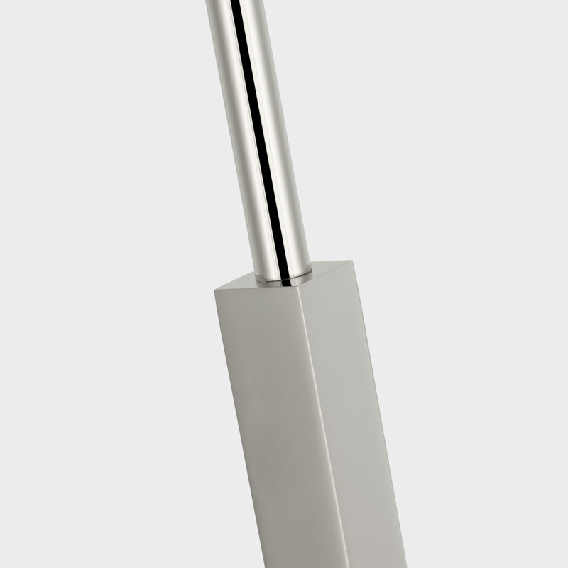 J. Randall Powers Hackney Floor Lamp, Polished Nickel, Linen
