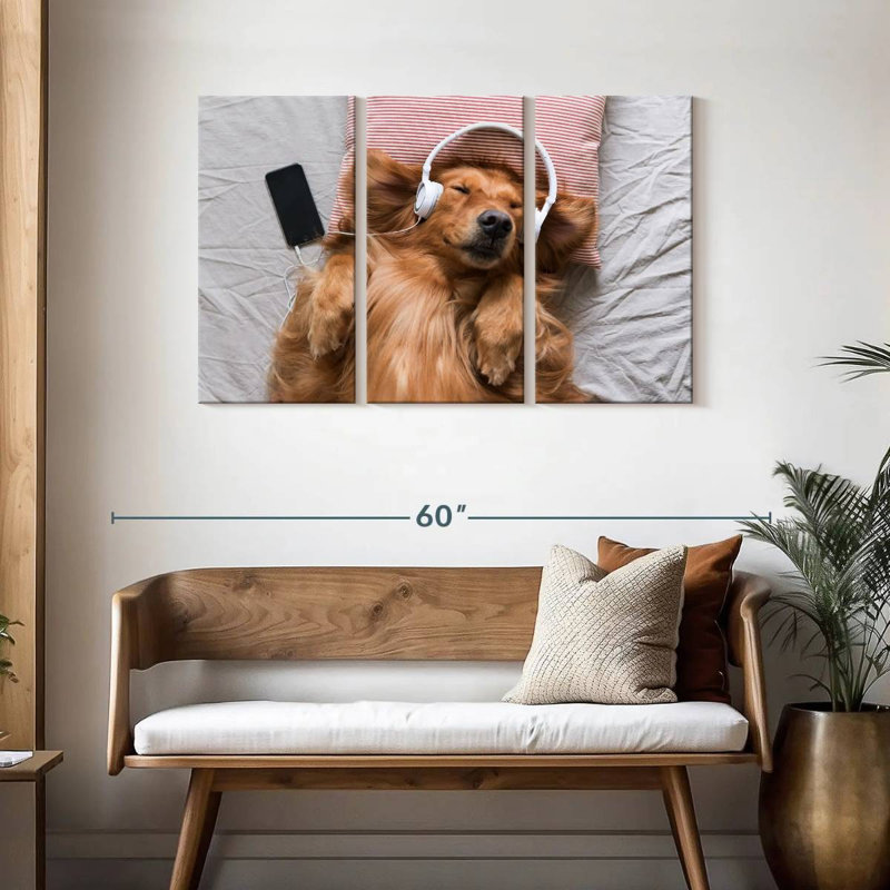 Brampt Melomaniac Golden Retriever, 28" H x 45" W