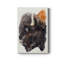 Watercolor Bison Profile II - Impression sur toile tendue-869451145