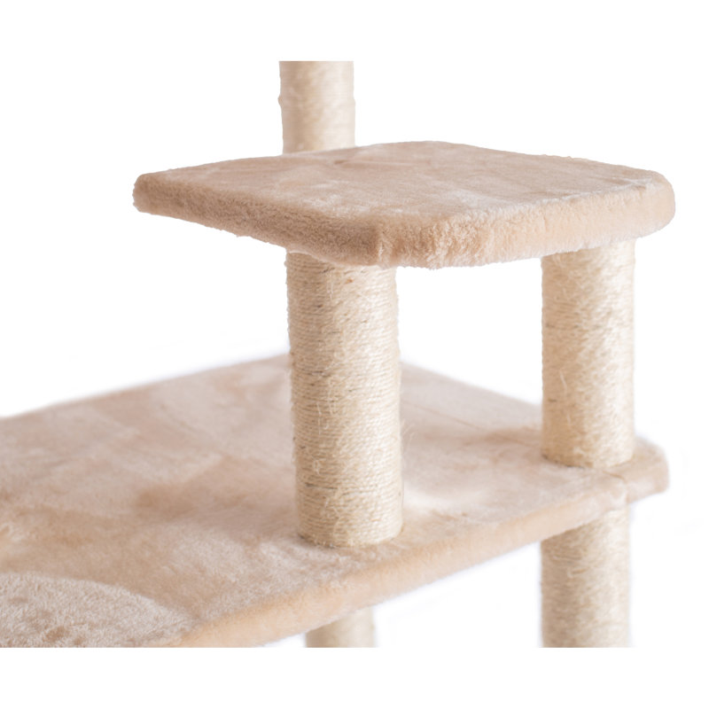 Pascoe 74'' H Cat Tree, Beige