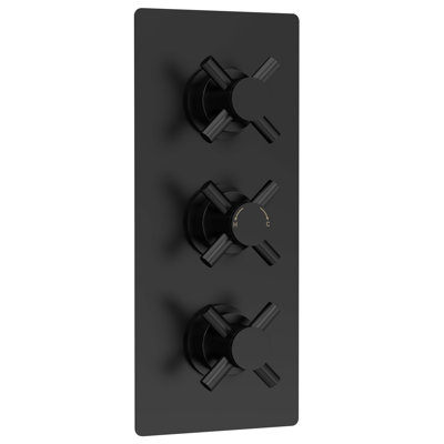 Tec Crosshead Triple Concealed Thermostatic Shower Valve