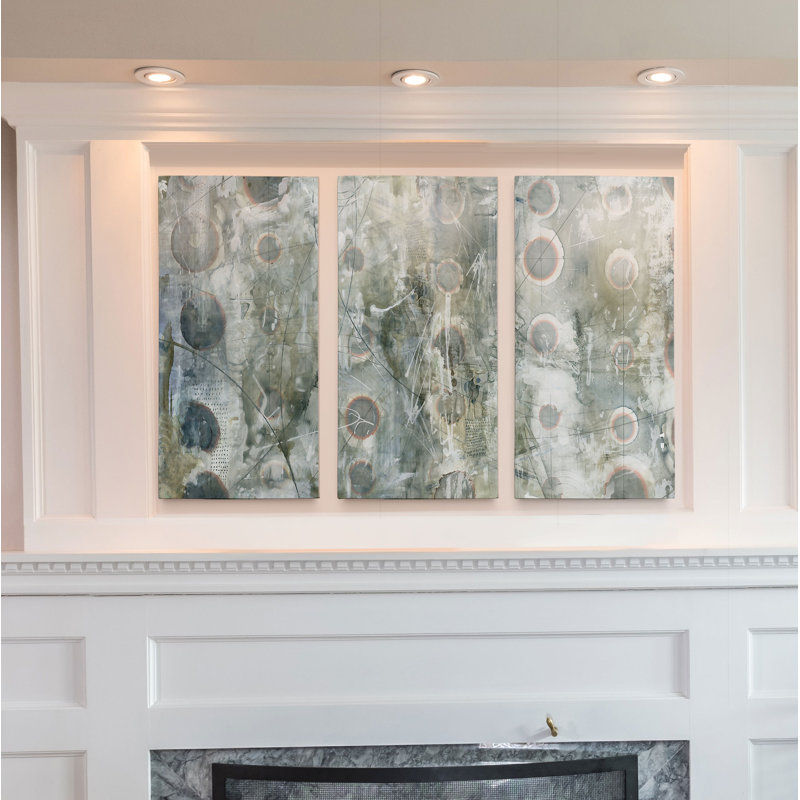 " Recurrent Frequencies " 3 - Pieces, 24" H x 48" W x 1.5" D