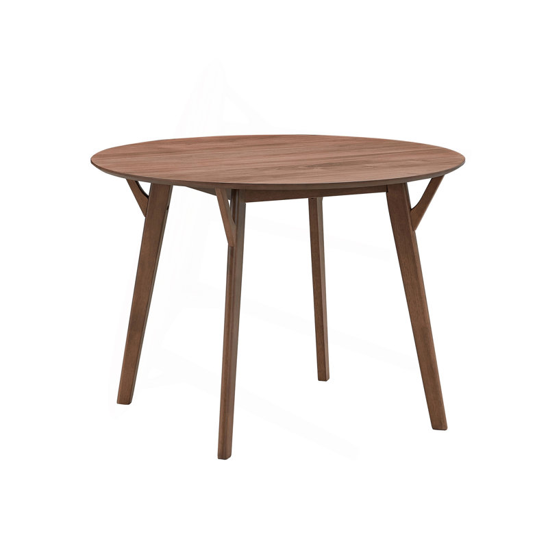 Table de 42,25 pouces, table de salle à manger en bois pour 4 personnes, table de cuisine ronde moderne pour salon, appartement, restaurant