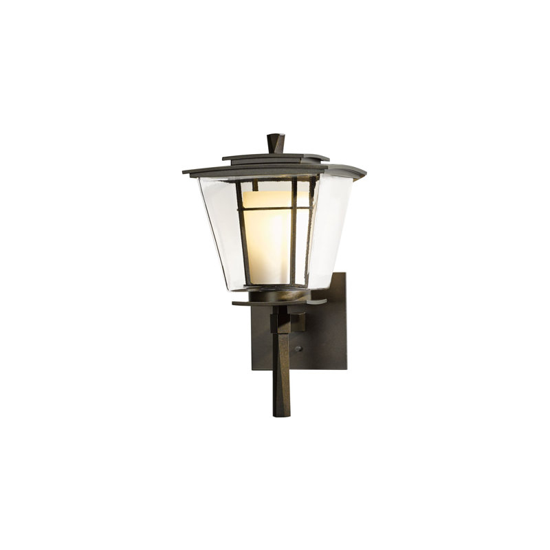 Lanterne murale d'extérieur 1 lumière Beacon Hall, Bronze côtier, H 17,6 po x l 8,9 po x P 9,4 po