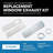 Perfect Aire AC Replacement Window Exhaust Kit 7.5 in. W X 10 in. H White