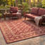 Tapis Fjord2 traditionnel à motif floral intégral bordeaux, cuivre, vert, crème et rose, lavable à la machine, antidérapant, à poils courts, pour l'intérieur et l'extérieur, adapté aux animaux domestiques, idéal pour le salon, la chambre, la salle à manger, l'entrée, le couloir ou le bureau.-1082075292