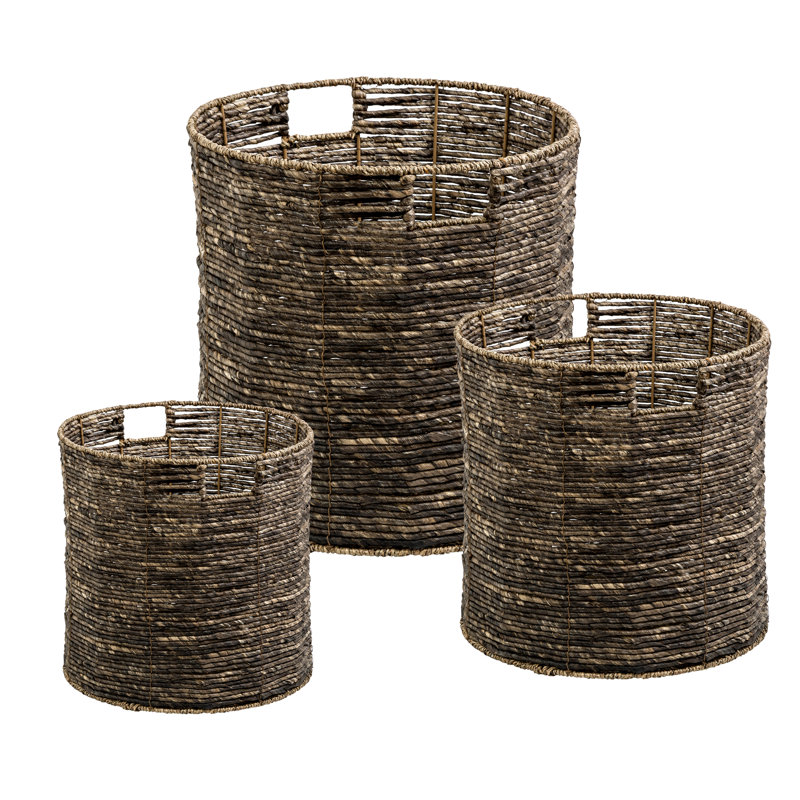 Ensemble de 3 paniers de rangement gigognes Lydia