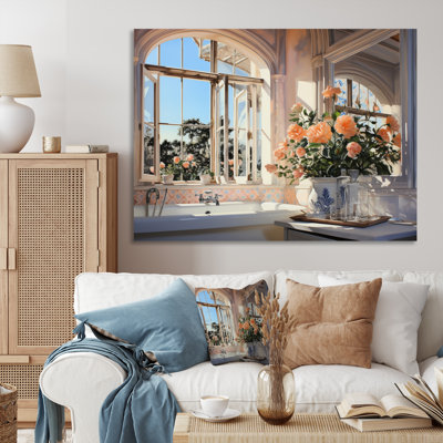 «Bathroom Sunlit Morning II - Bath and Laundry», impressions sur toile