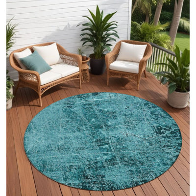 Tapis extérieur rond 8 pi