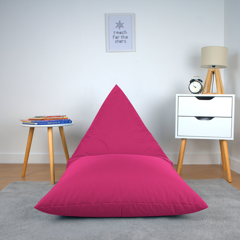 Outdoor Friendly Bean Bag Lounger, Pink
