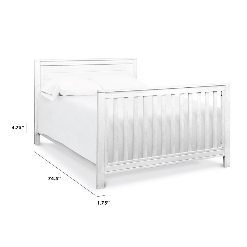 Full Bed Rails, Cottage White