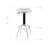 Adjustable Height Stainless Steel Swivel Stool