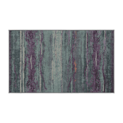 Tapis gris lavable à la machine